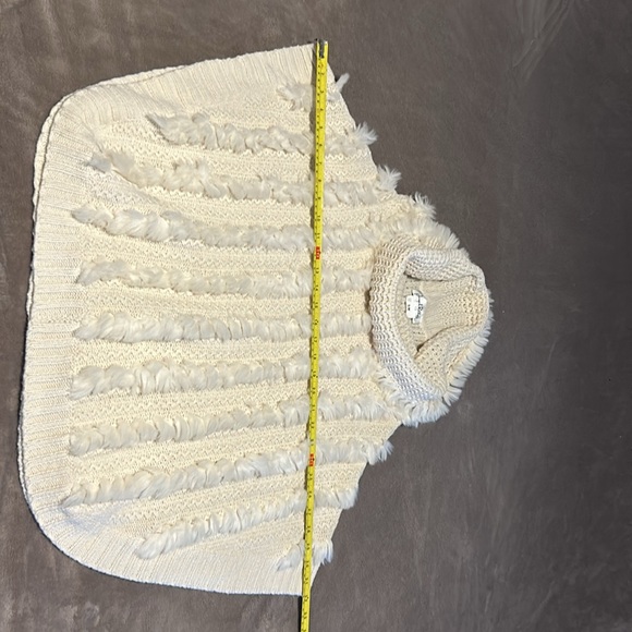 Joseph Ribkoff - Knit Poncho with Faux Fur accents - Picture 5 of 8